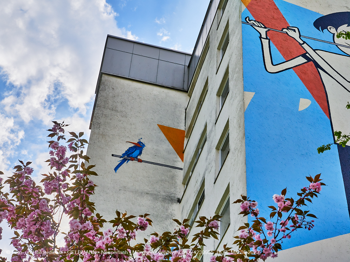 05.05.2023 - Graffiti am Karl-Marx-Ring 75 in Neuperlach